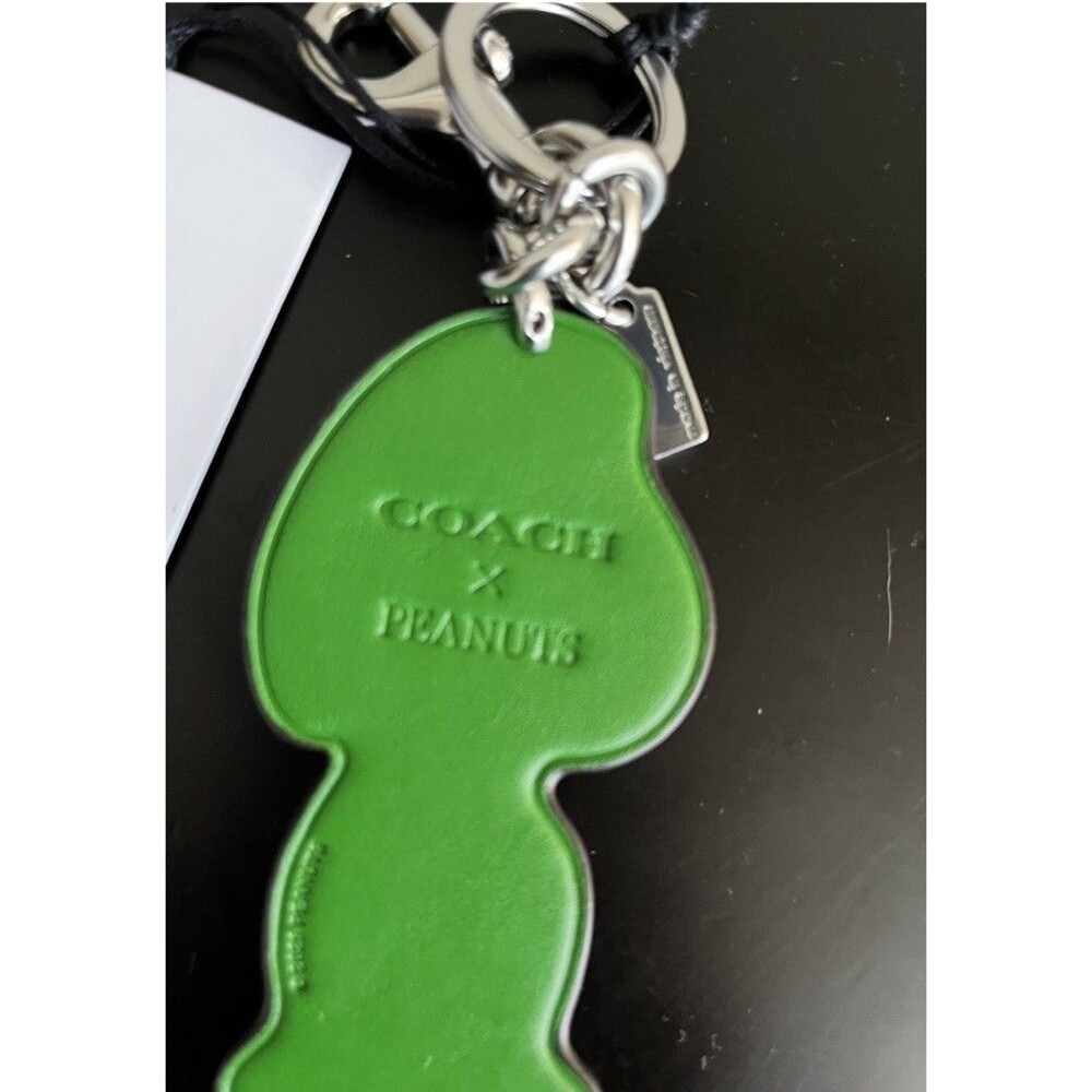 Coach x Peanuts Peppermint Patty Bag Charm Keychain CBG58 75th Anniversary NWT - Picture 2 of 2